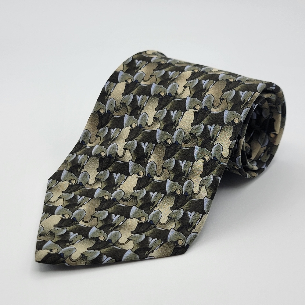 The Nature Conservancy Preservation Collection Series Elephant Silk Necktie‎ Tie